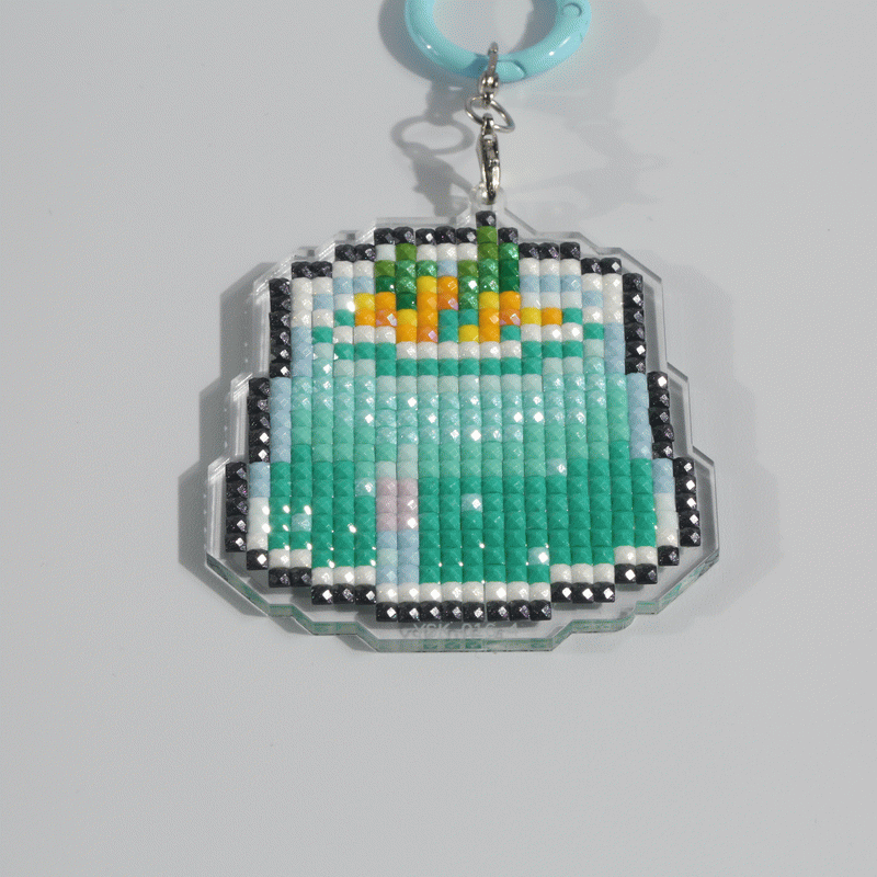 Lumigem Mini Cute Dessert Diamond Art Keychain Set