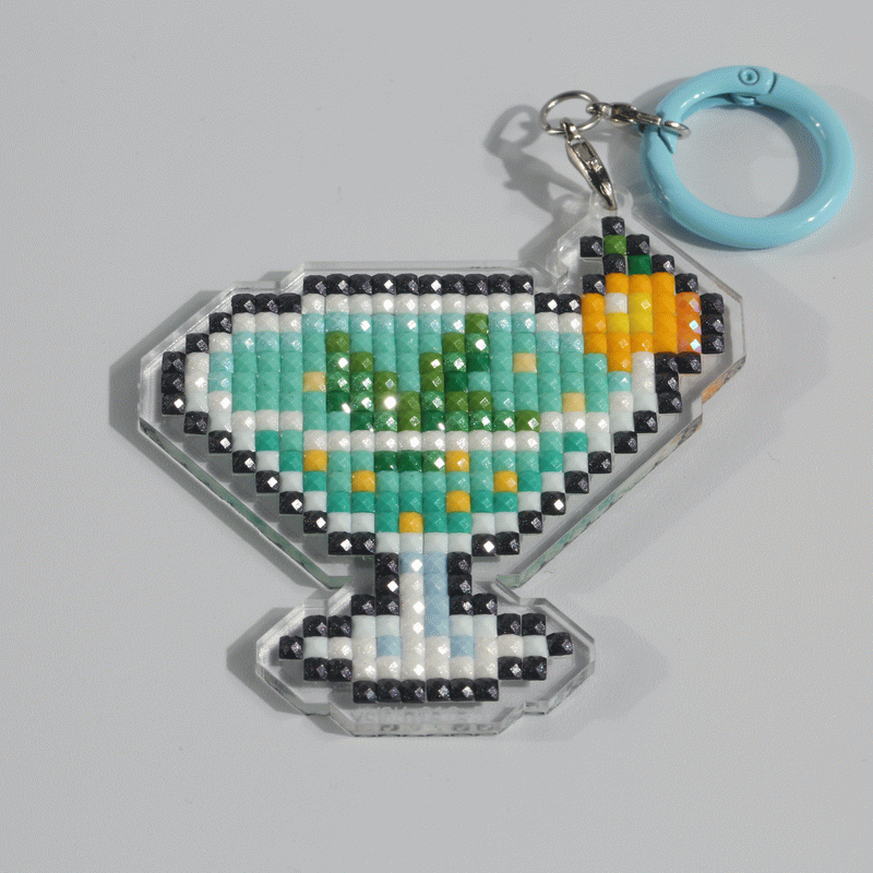 Lumigem Mini Cute Dessert Diamond Art Keychain Set