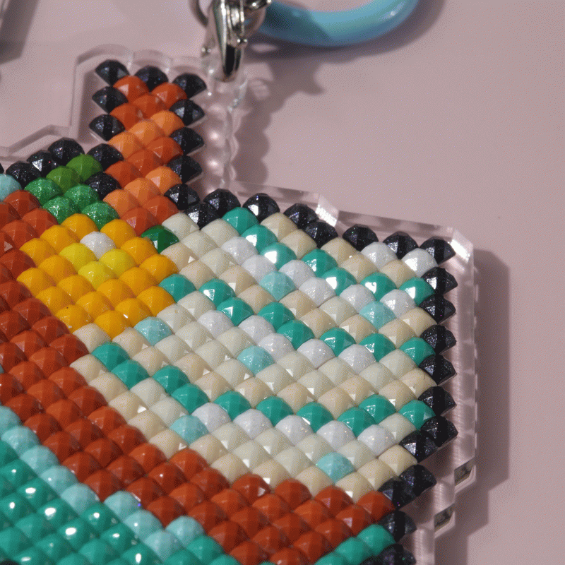 Lumigem Mini Cute Dessert Diamond Art Keychain Set