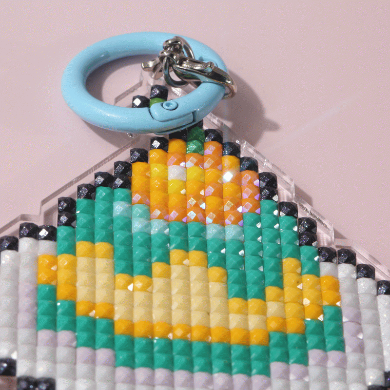 Lumigem Mini Cute Dessert Diamond Art Keychain Set