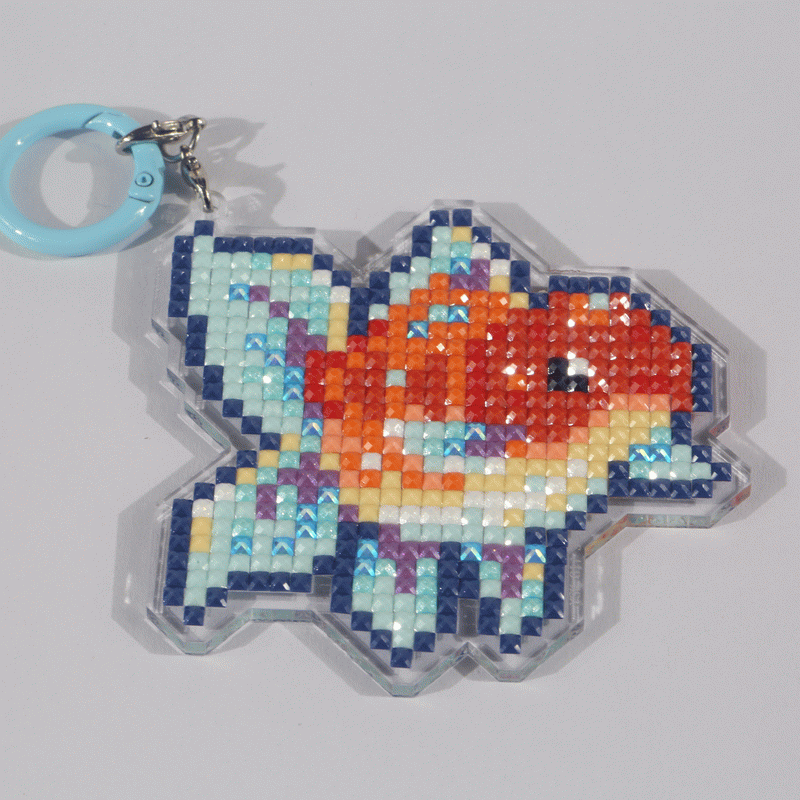 Lumigem Mini Koi Fish Diamond Art Keychain Set