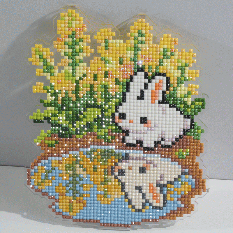 Reflections Collection – Garden Bunny Diamond Painting Acrylic Standee