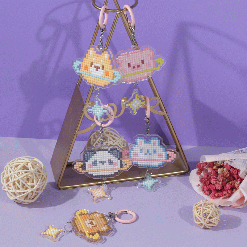 Lumigem DIY Diamond Painting Animal Keychains