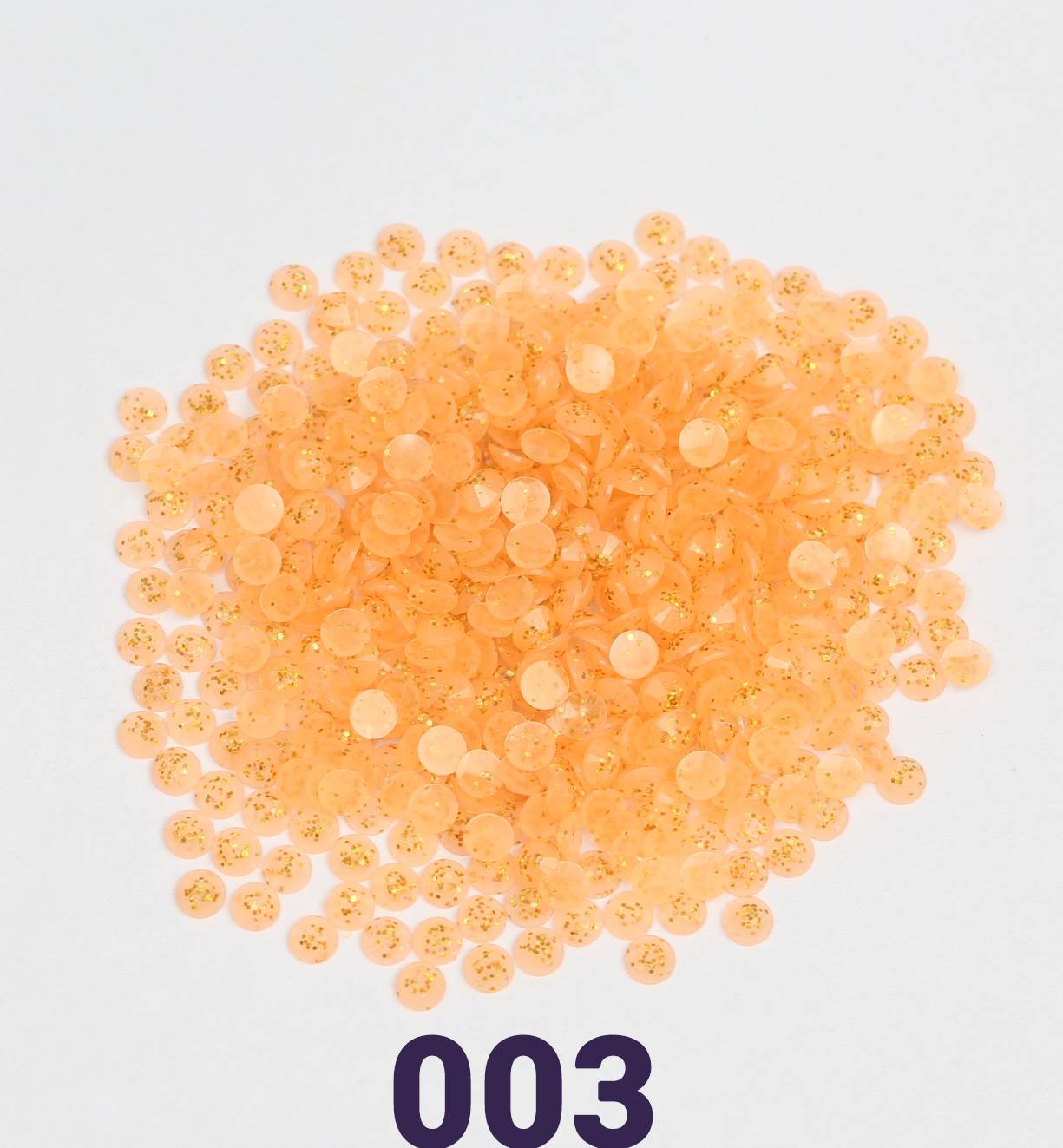 Runde Jelly-Glitzerperlen, 1 Beutel (2000 Stück), einfarbig