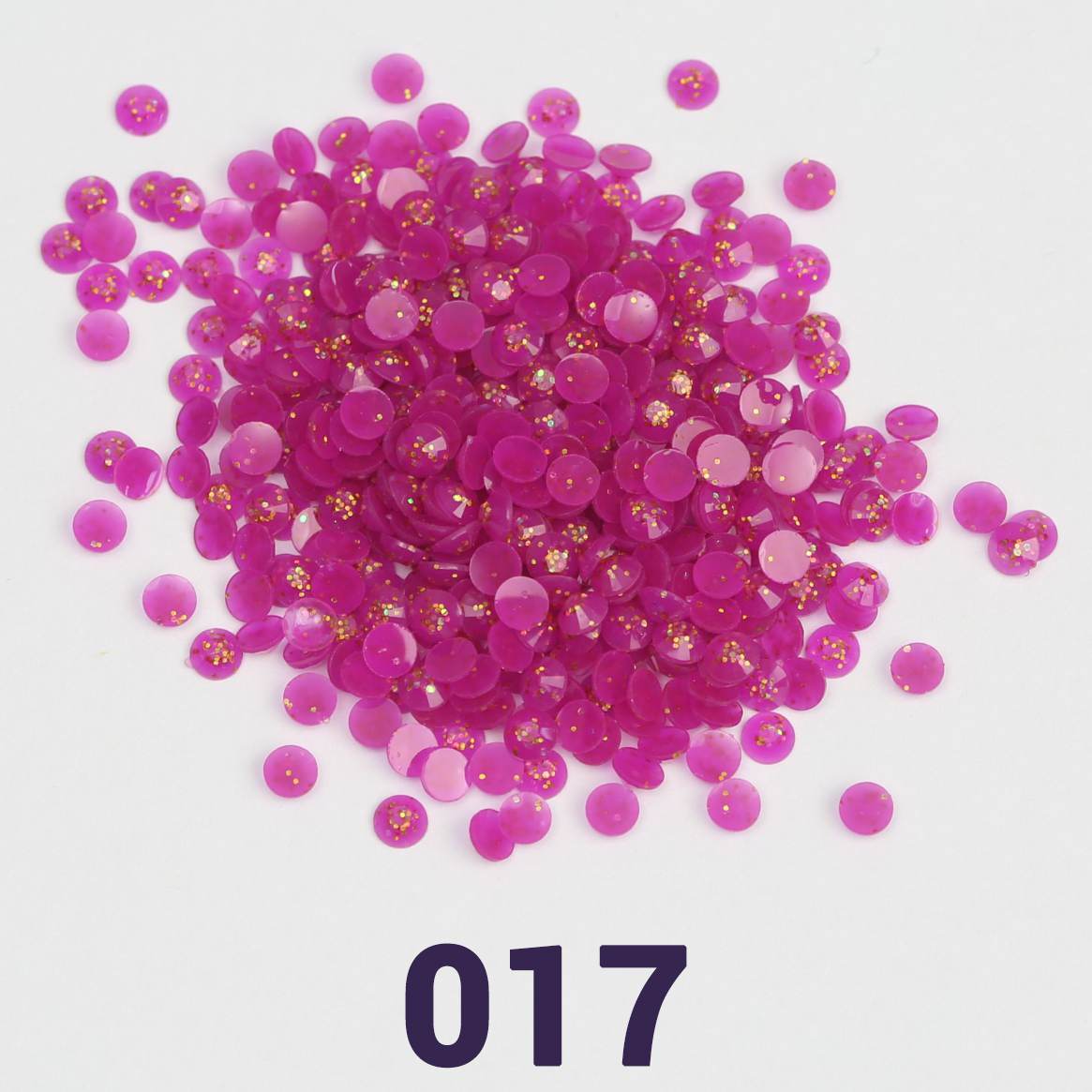 Runde Jelly-Glitzerperlen, 1 Beutel (2000 Stück), einfarbig