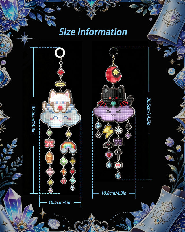 Lumigem Cloud Kittens Diamond Art Hanging Kits for Adults