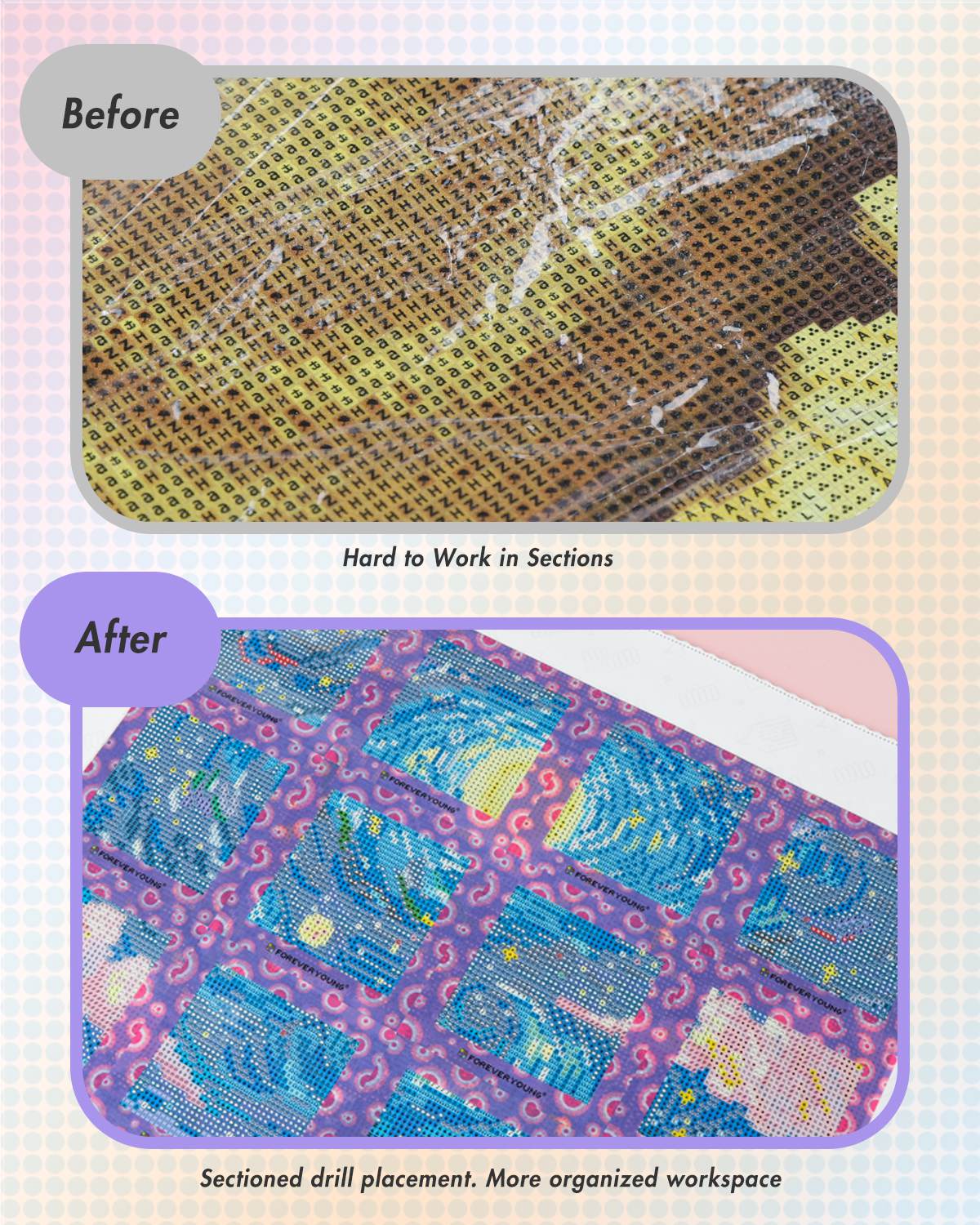 Runde Glitzerperlen in 20 Farben für Diamantmalerei.