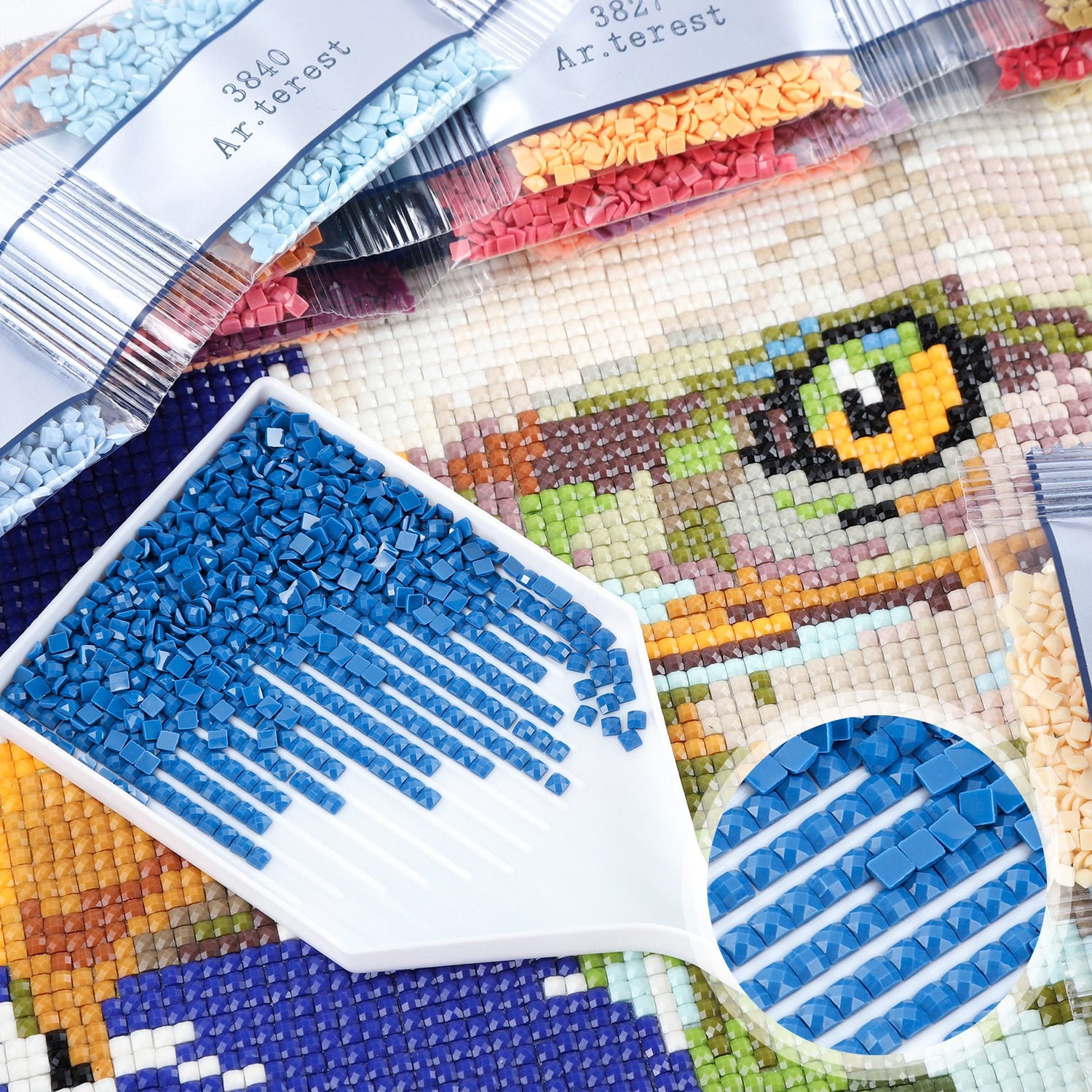 447 Farben Quadratische DMC Perlen Alle Farben Bündel