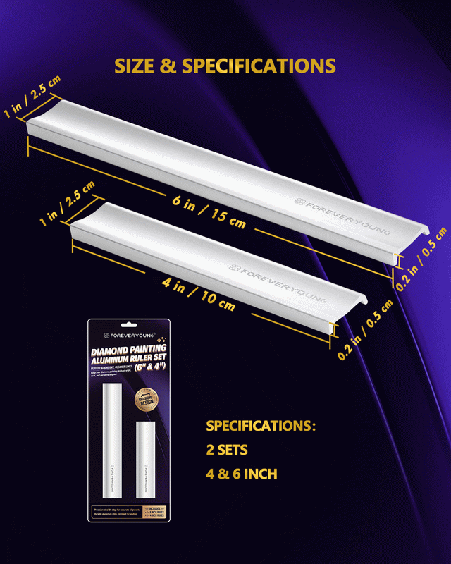 ForeverYoung Diamond Painting Aluminum Alignment Rule