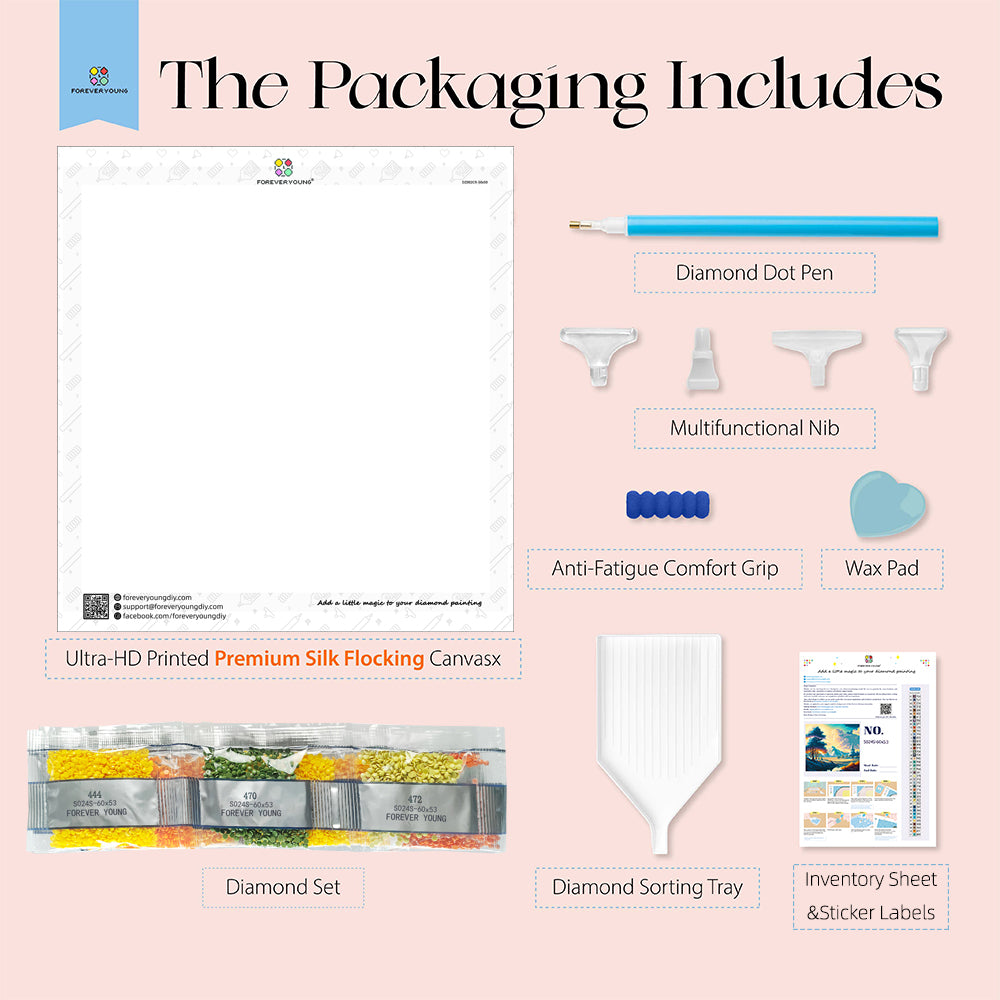 Sunlight Illuminates the Golden Mountain