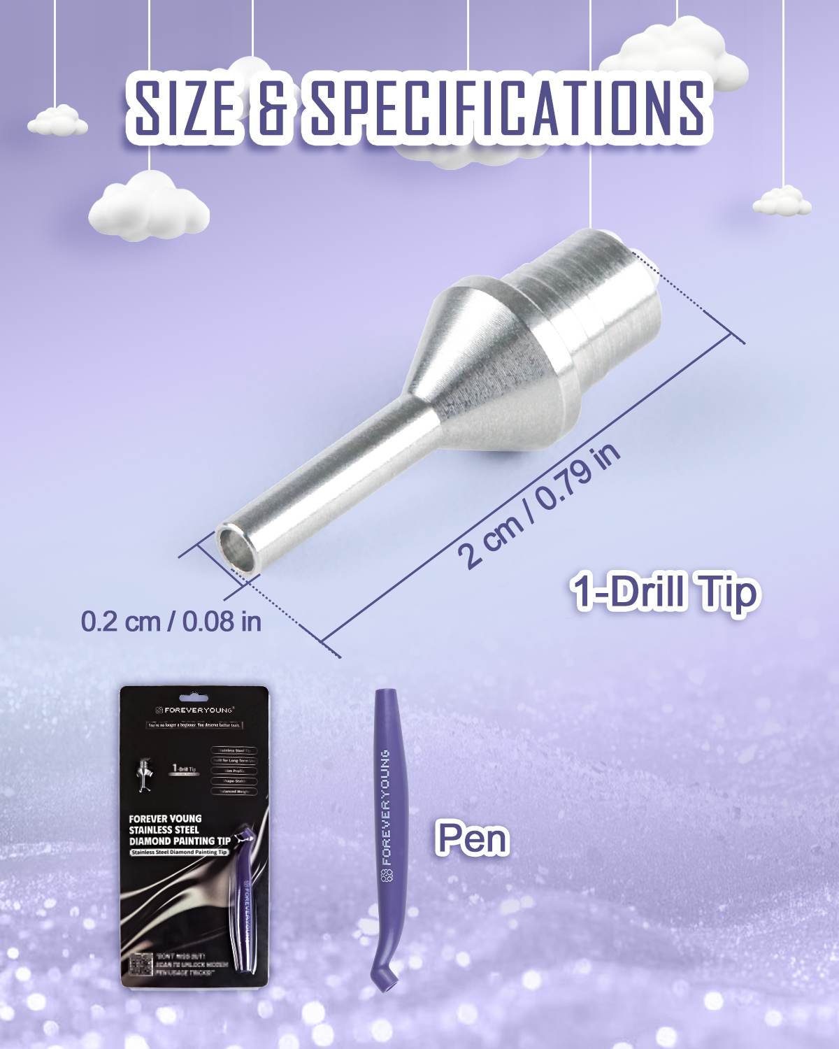 ForeverYoung Stainless Steel Diamond Painting Tip