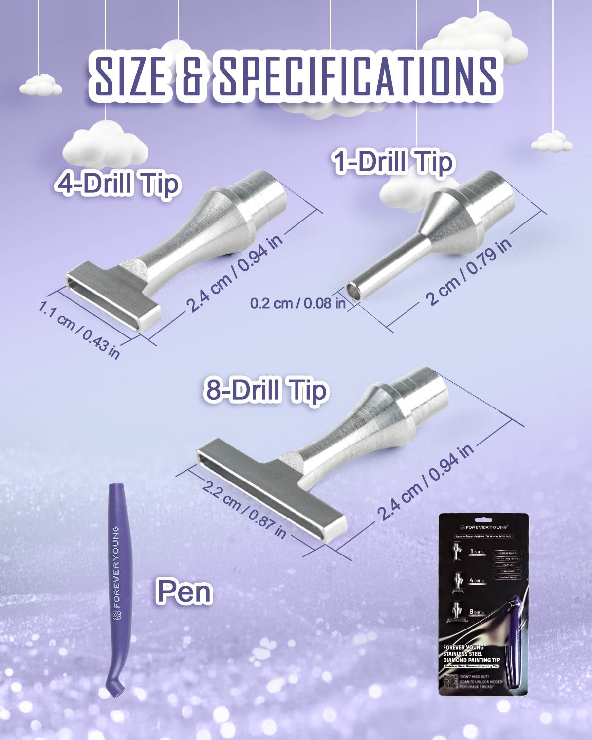 ForeverYoung Stainless Steel Diamond Painting Tip