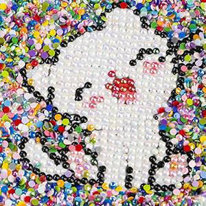 Quadratische AB-Diamant-Malperlen in 20 Farben