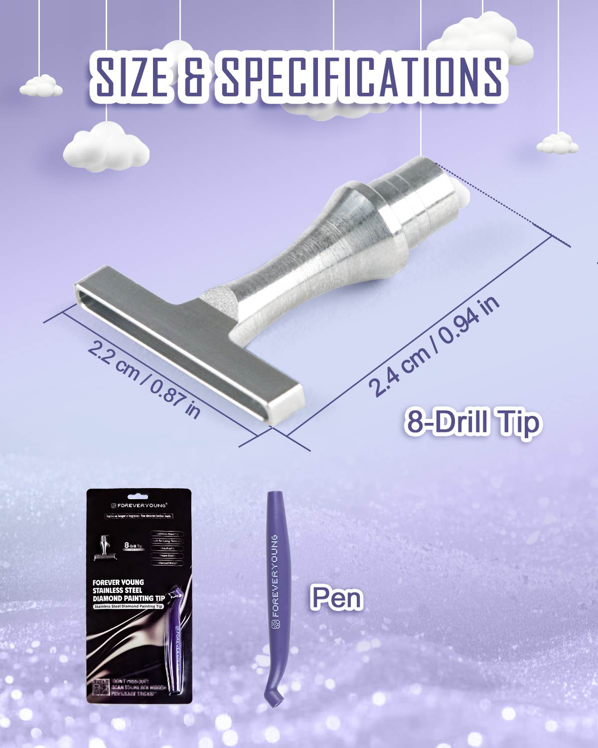 ForeverYoung Stainless Steel Diamond Painting Tip