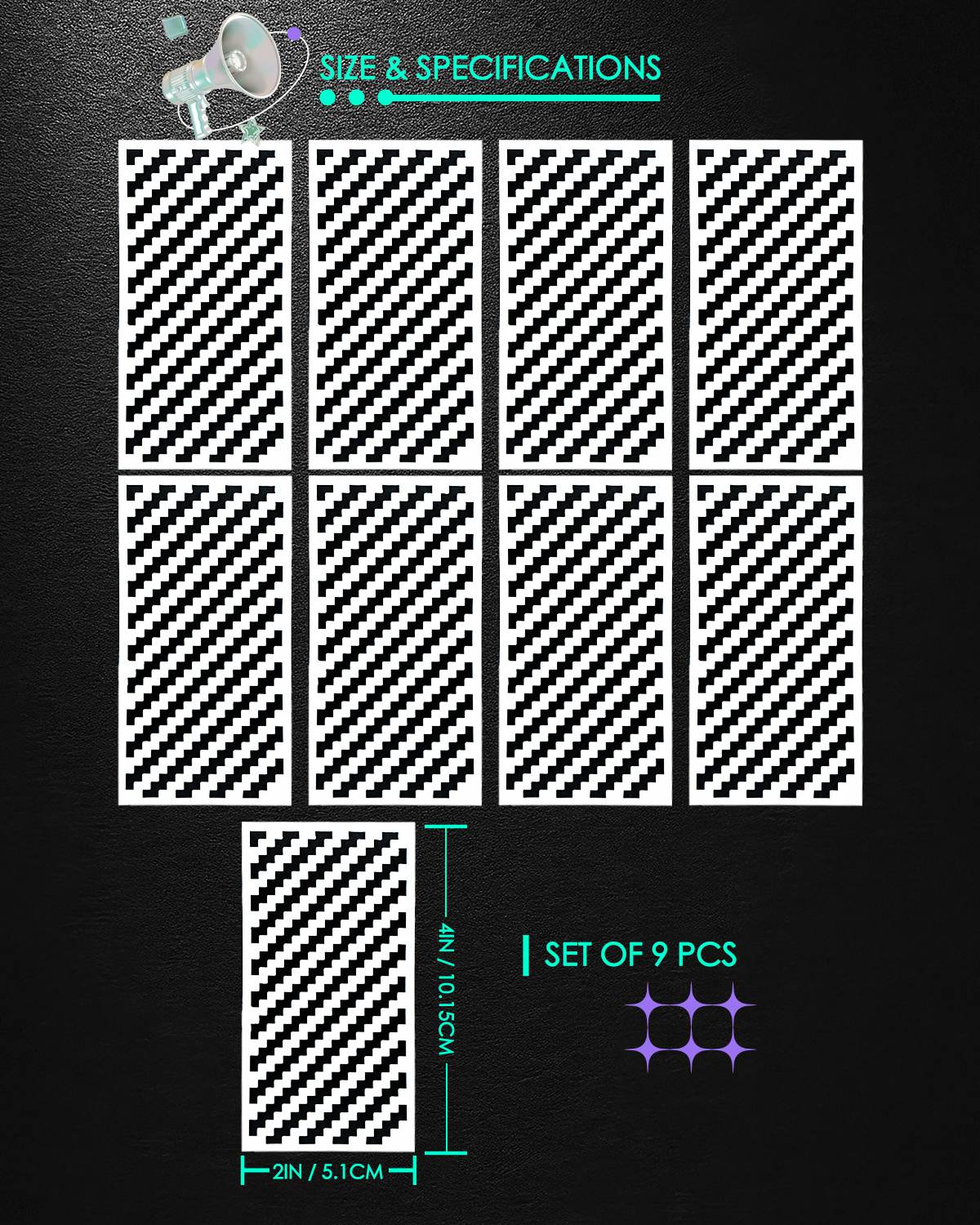 Diamond Painting Mesh Ruler