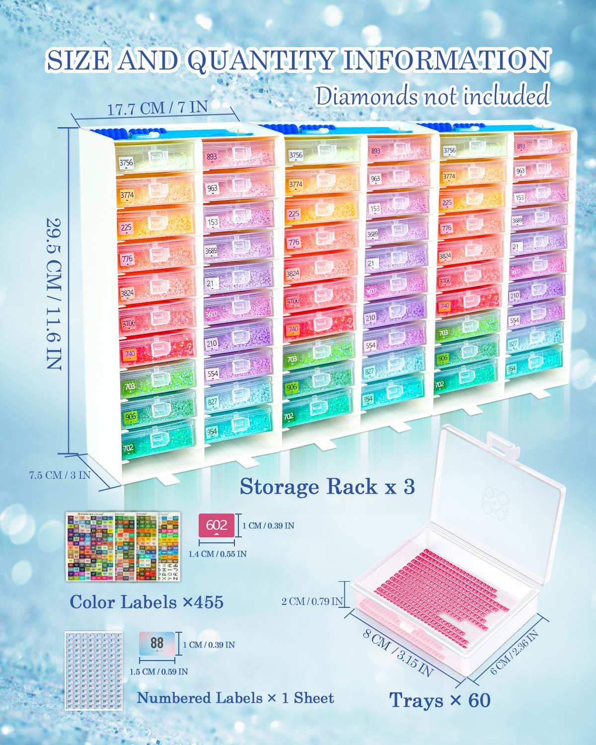 ForeverYoung 3-in-1 Diamond Art Tray Set