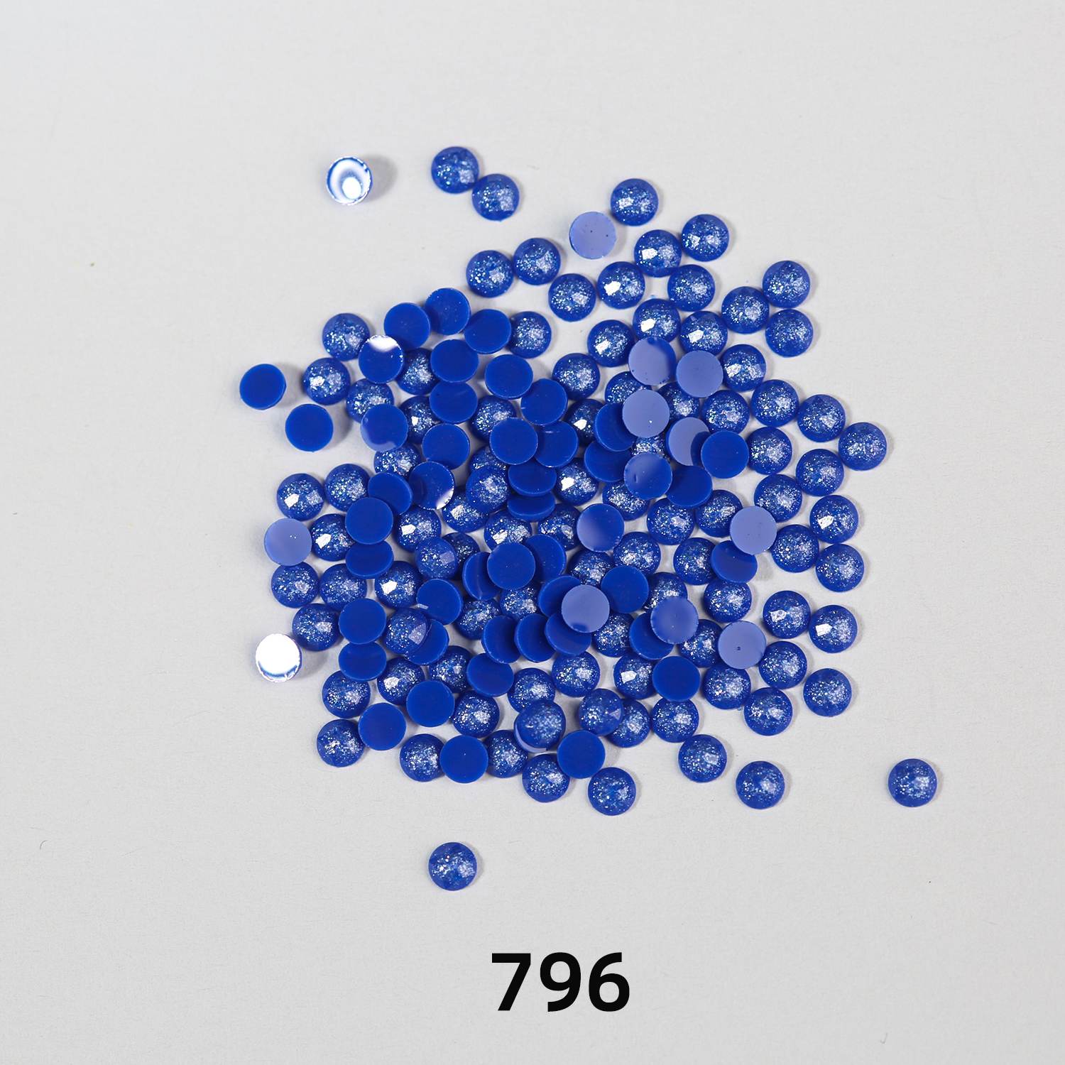 Runde AB-Perlen, 1 Beutel (2000 Stück), einfarbig