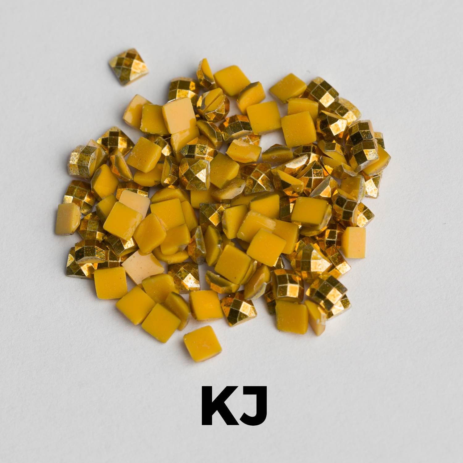 Quadratische Metallic-Perlen, 1 Beutel (2000 Stück), Einzelfarbe