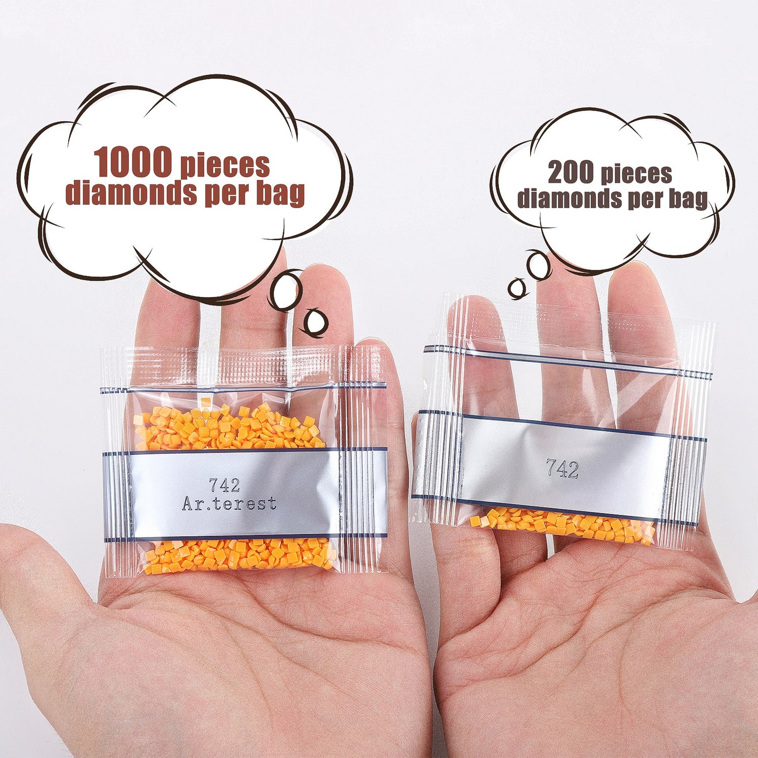 447 Farben Quadratische DMC Perlen Alle Farben Bündel