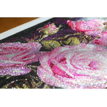 Radiant Roses-Crystal Diamond Painting