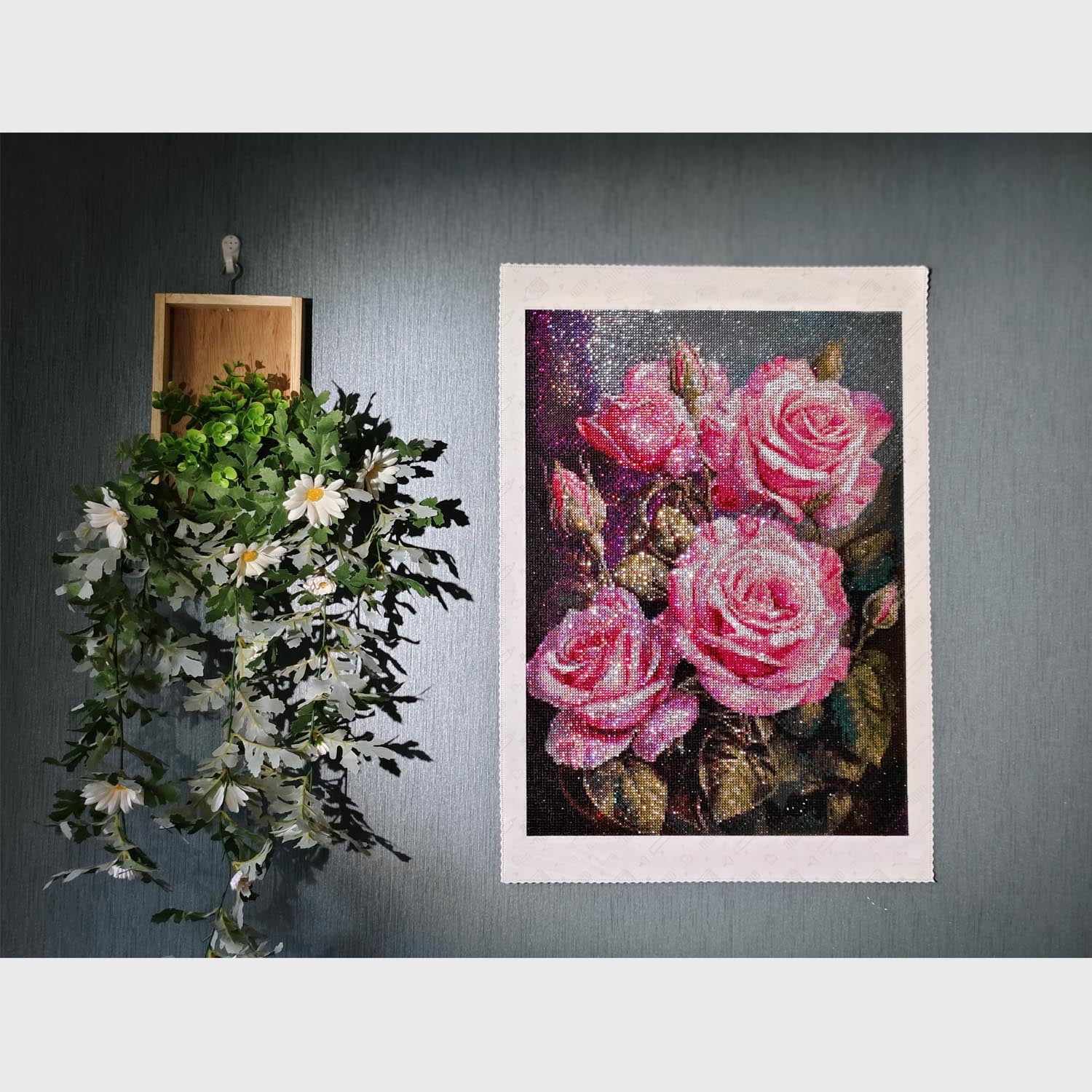 Radiant Roses-Crystal Diamond Painting