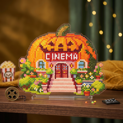 LumiGem Pumpkin Cinema Diamond Painting Stand