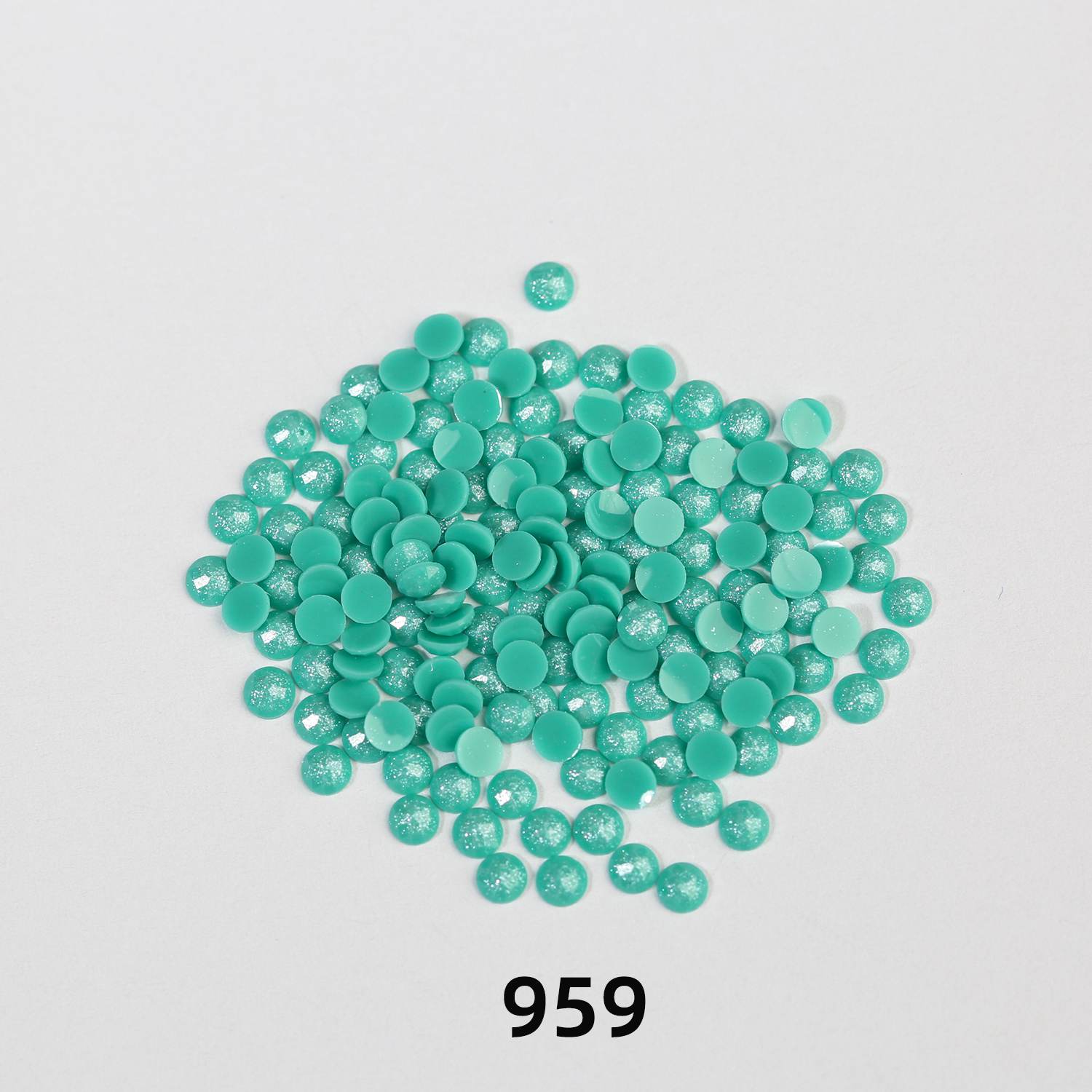 Runde AB-Perlen, 1 Beutel (2000 Stück), einfarbig