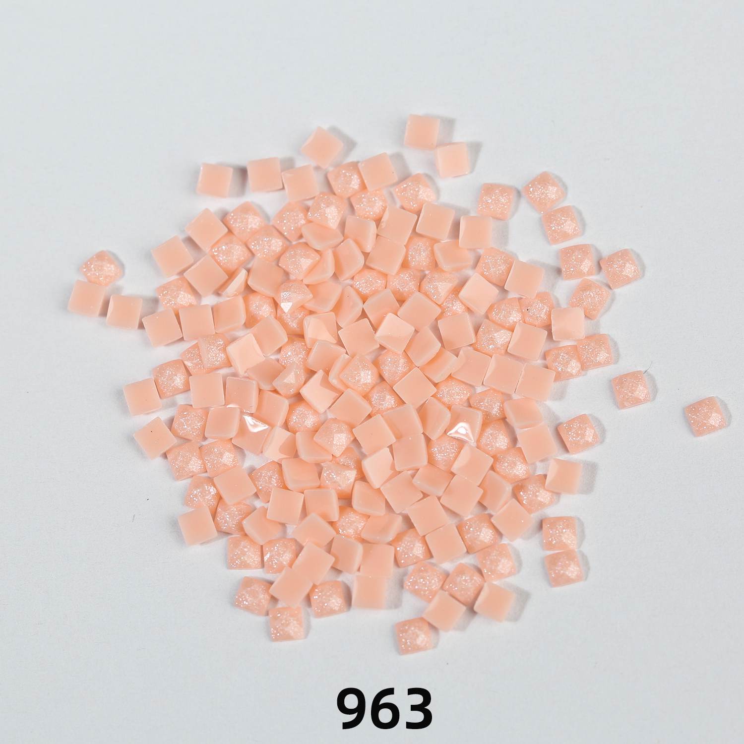 Quadratische AB-Perlen, 1 Beutel (2000 Stück), einfarbig