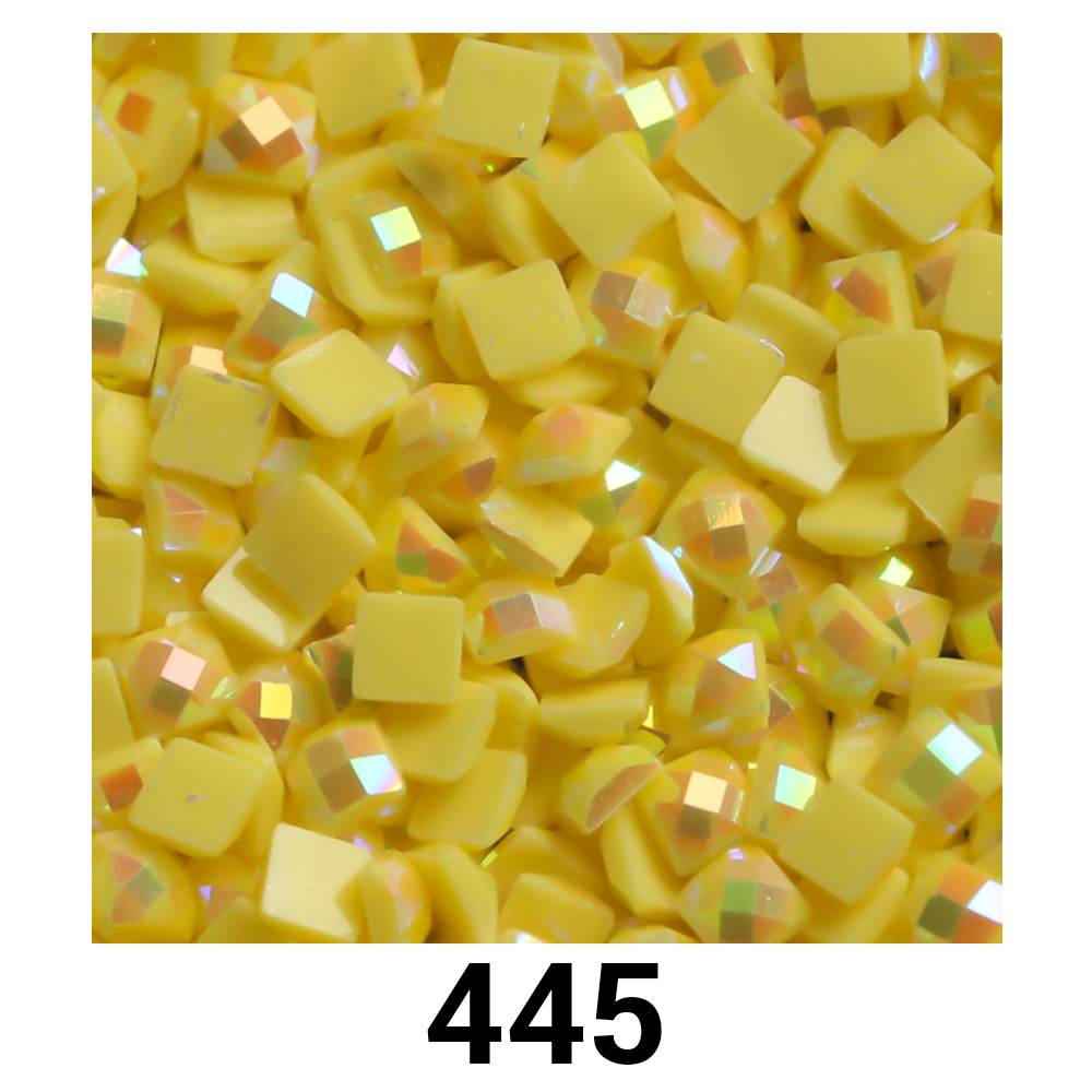 Quadratische AB-Perlen, 1 Beutel (2000 Stück), einfarbig