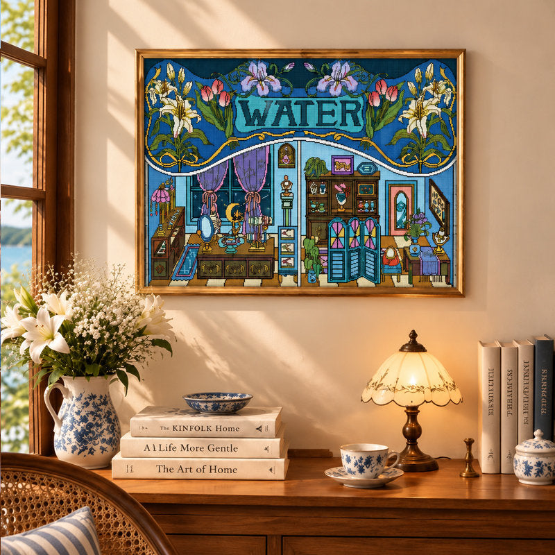 Illusion Water Apartment Giant Diamond Painting - Section 01
