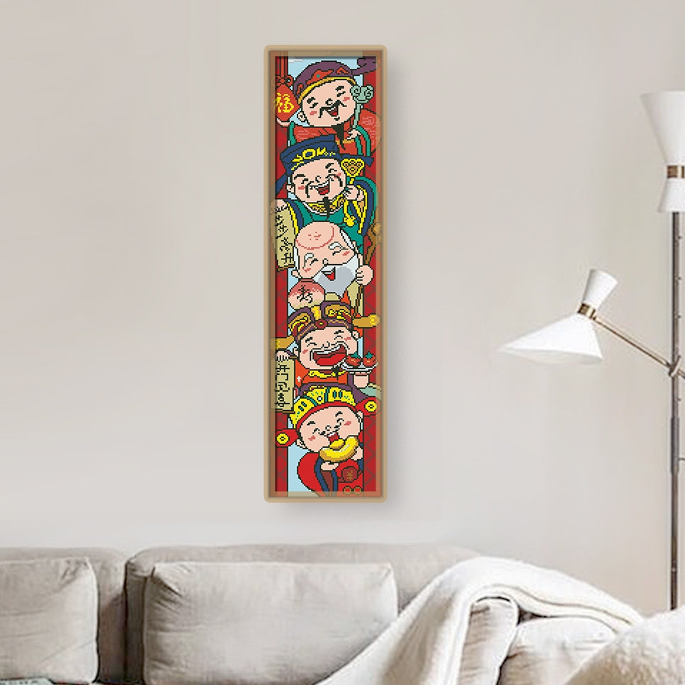 Fortune Elders-步步高升,开门见喜(Cela signifie que le bonheur et la bonne chance viendront à tout moment.)