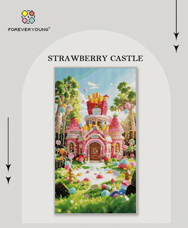 Whimsical Candy Kingdom Diamond Painting Kit