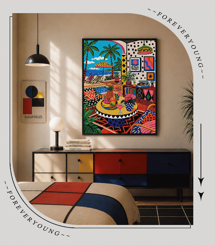 Tropical Beach & Interior 5D Diamond Painting Kit