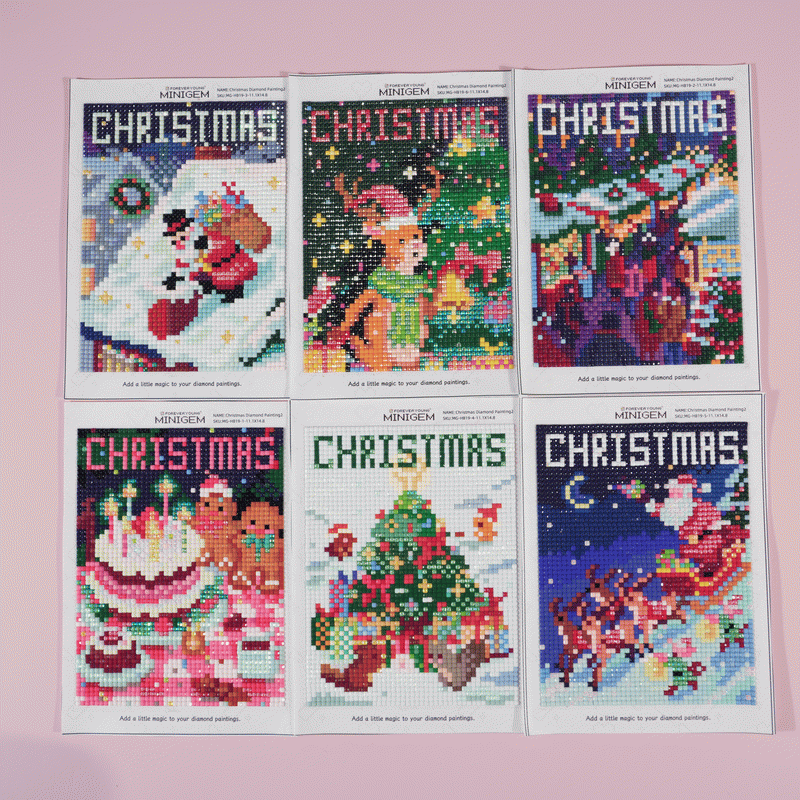 Minigem® : Christmas Diamond Painting Canvas Set