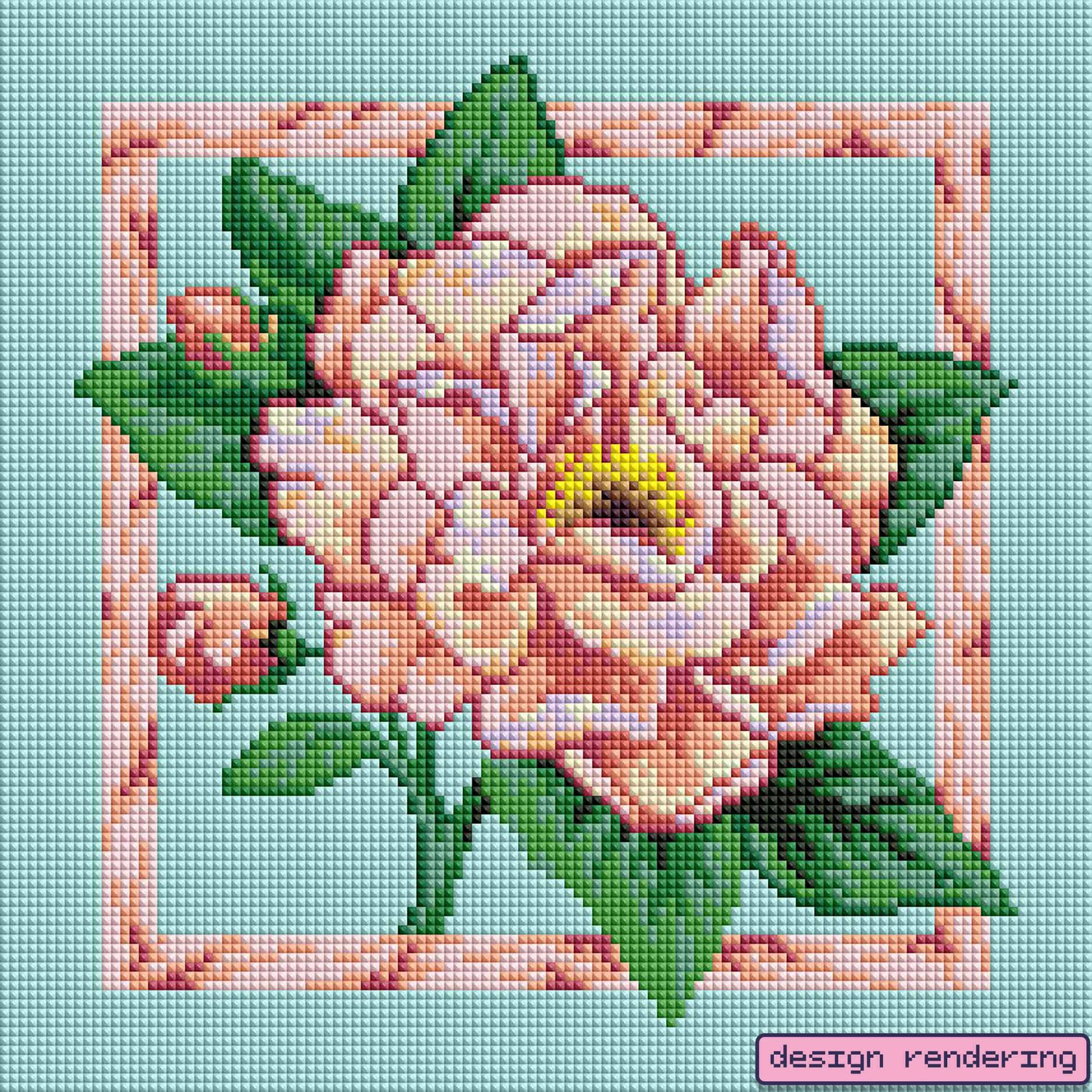 Pretty Flower-Crystal Diamond Painting