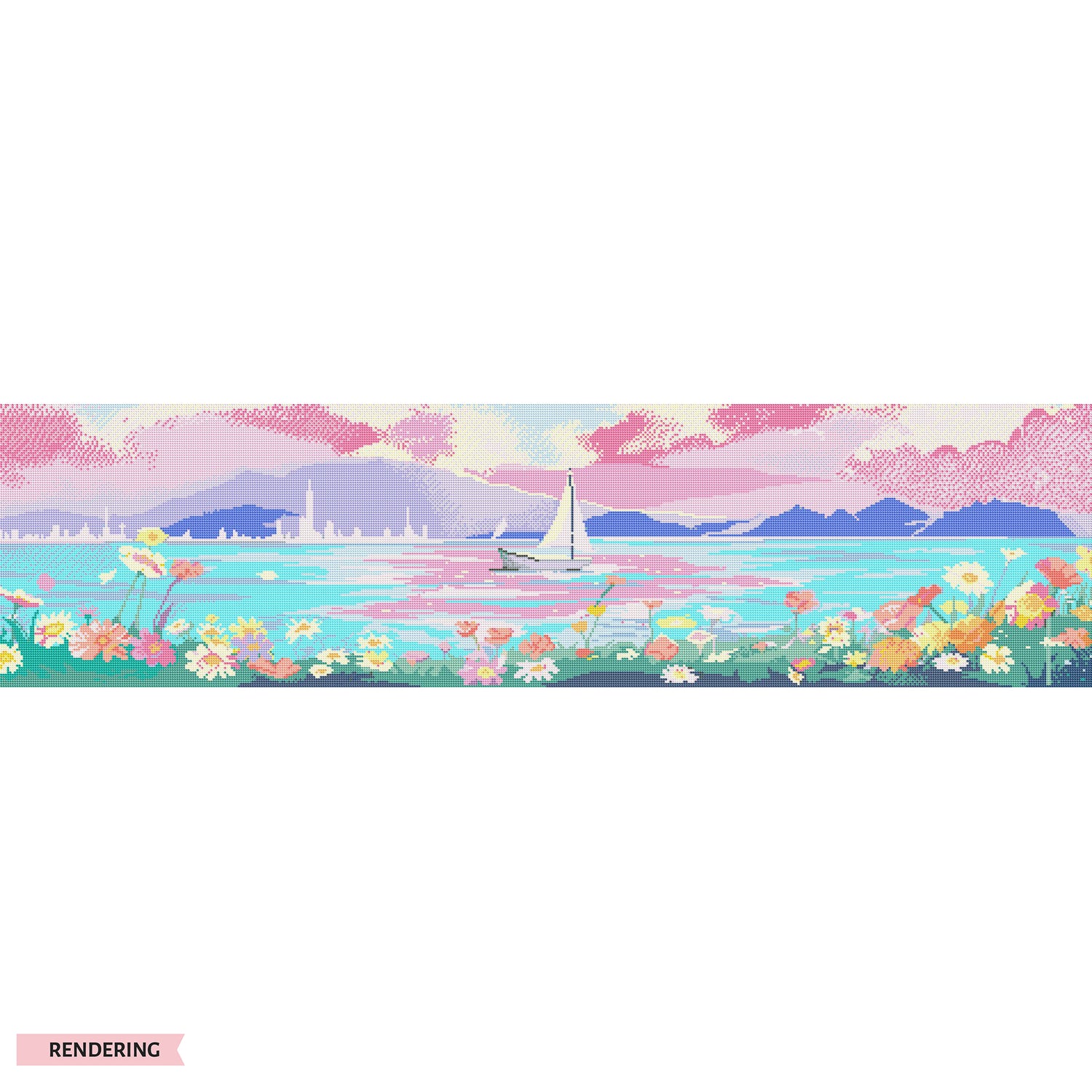 Seaside scenery-Crystal Diamond Painting