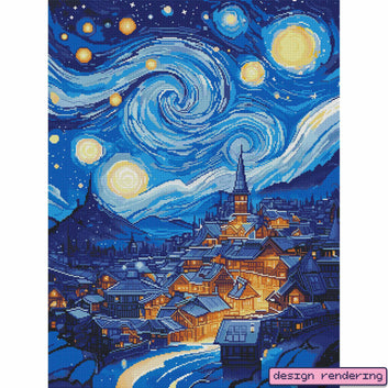 Hometown Night-Crystal Diamond Painting
