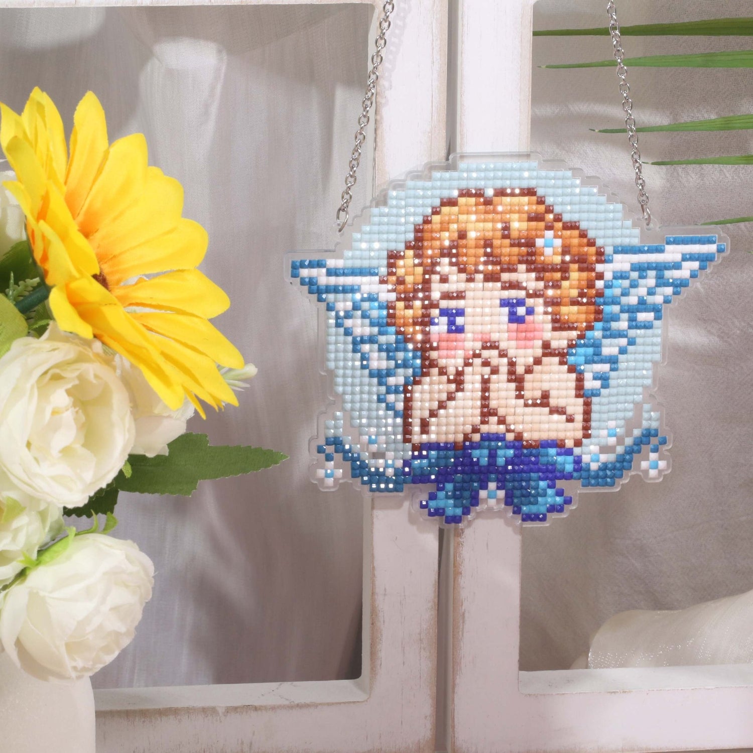 Angel Acrylic Diamond Painting Door Sign - Forever Young®️ DIY -