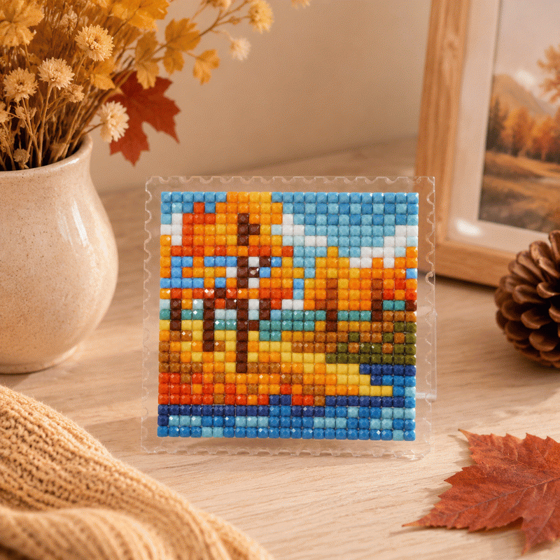 Lumigem 4pcs Mini Square Diamond Painting Set – Four Seasons Landscape Collection