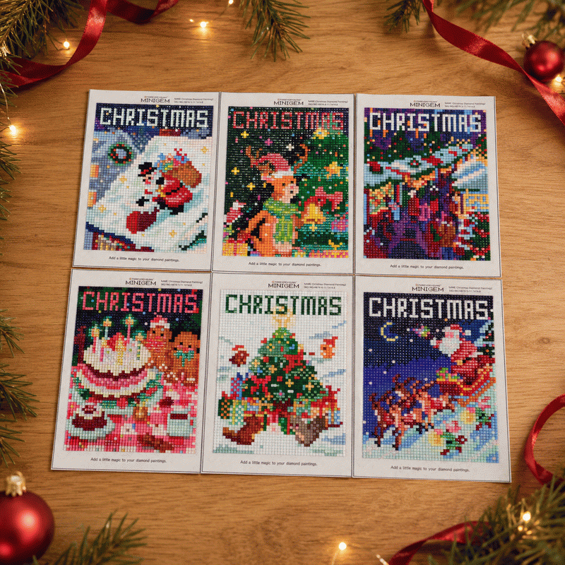 Minigem® : Christmas Diamond Painting Canvas Set