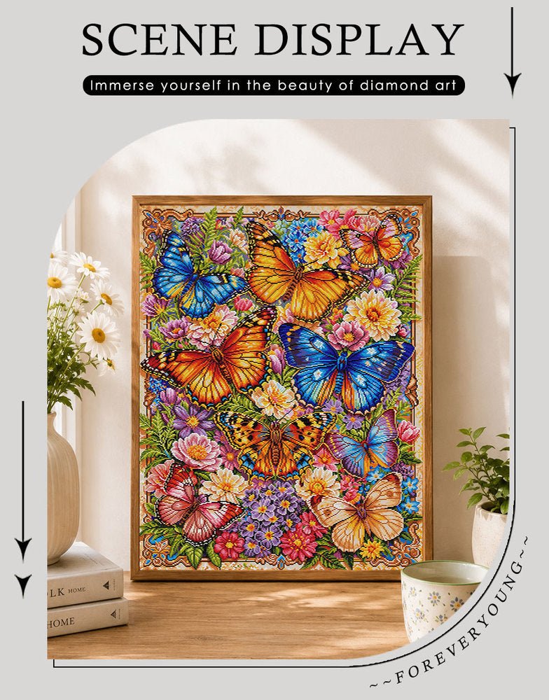 Forever Young®️ DIY - Colorful Butterflies Among Blooms