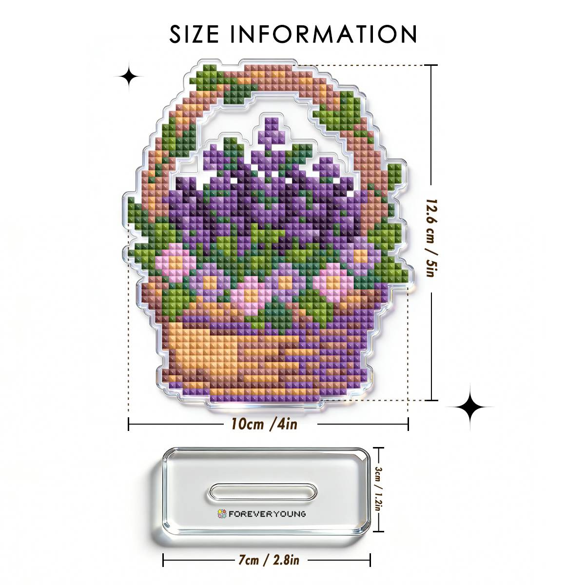 Lavender Basket Acrylic Diamond Painting Stand