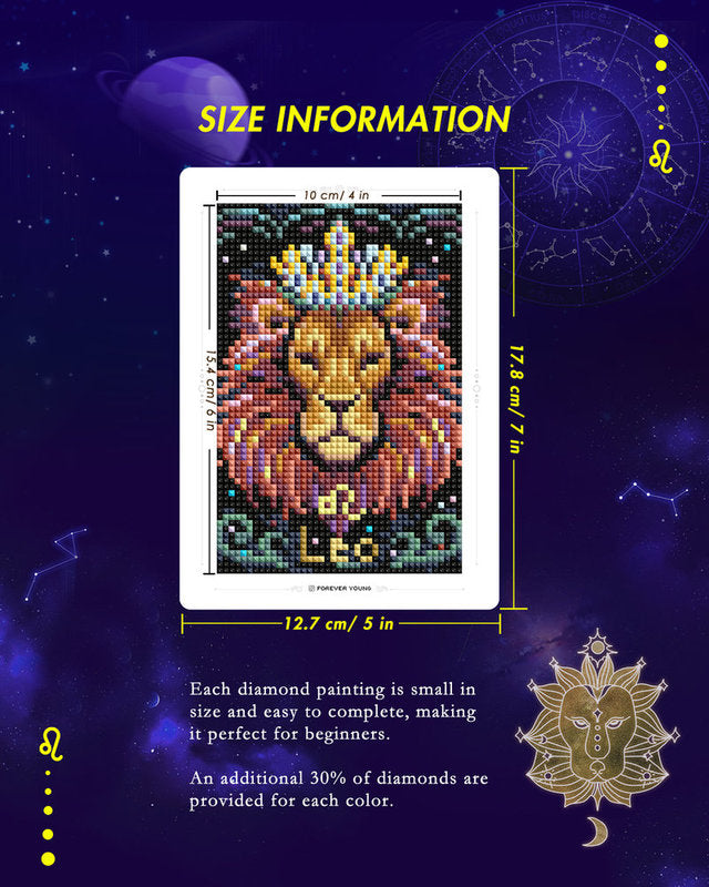Zodiac Diamond Painting 12PCS DIY Kit