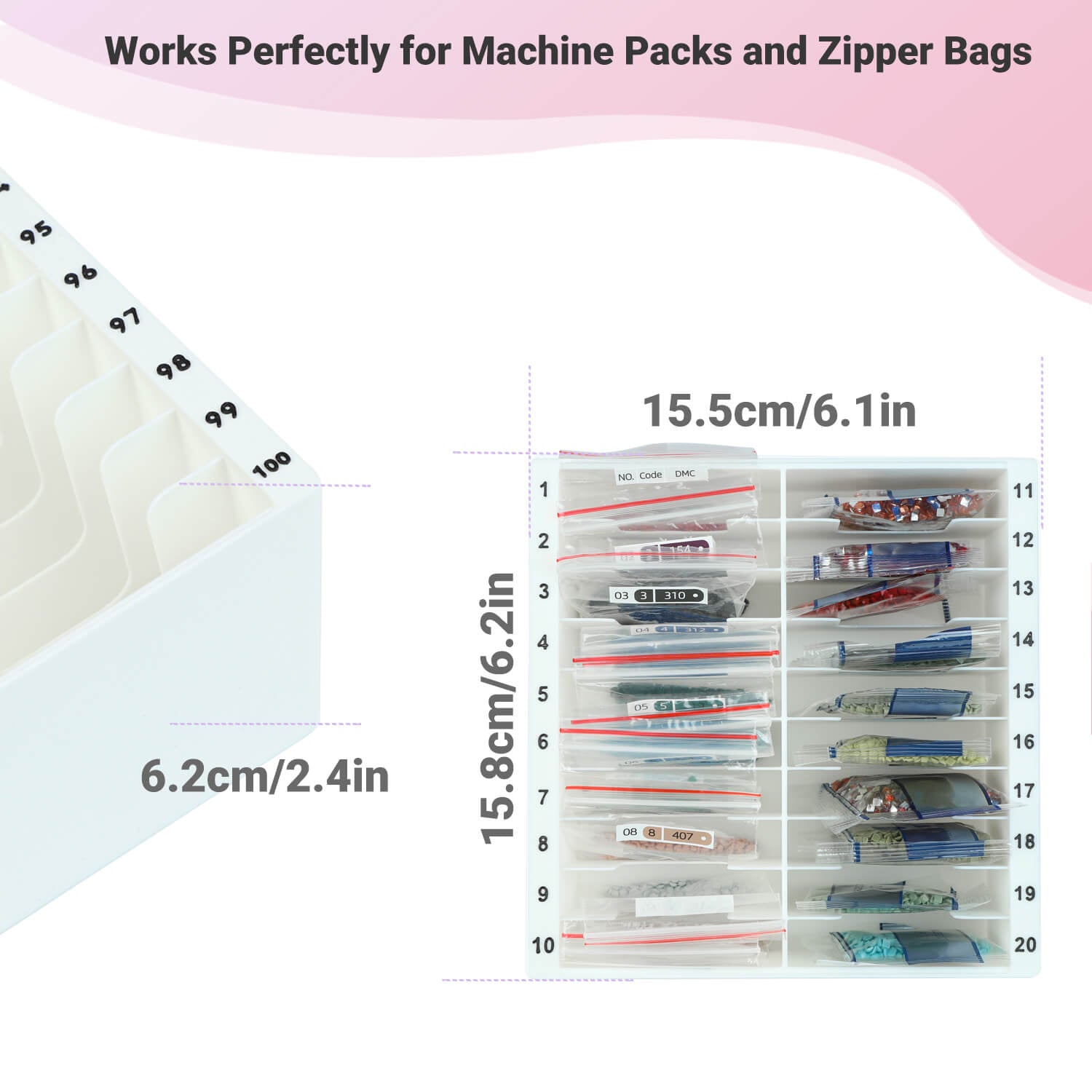 Forever Young Diamond Bag Storage Rack (with number) - Forever Young®️ DIY -