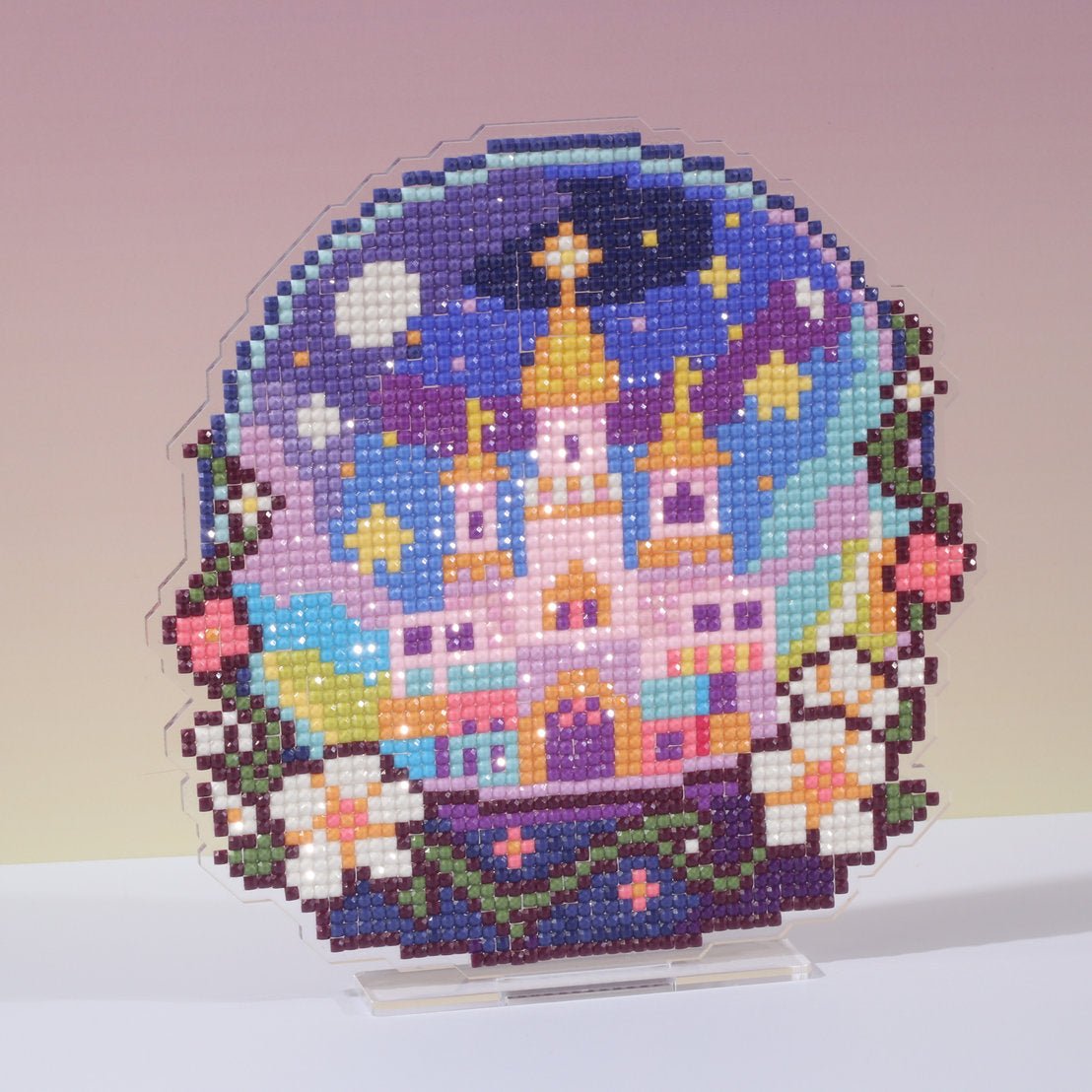 LumiGem Dreamy Star Castle Diamond Painting Stand - Forever Young®️ DIY -