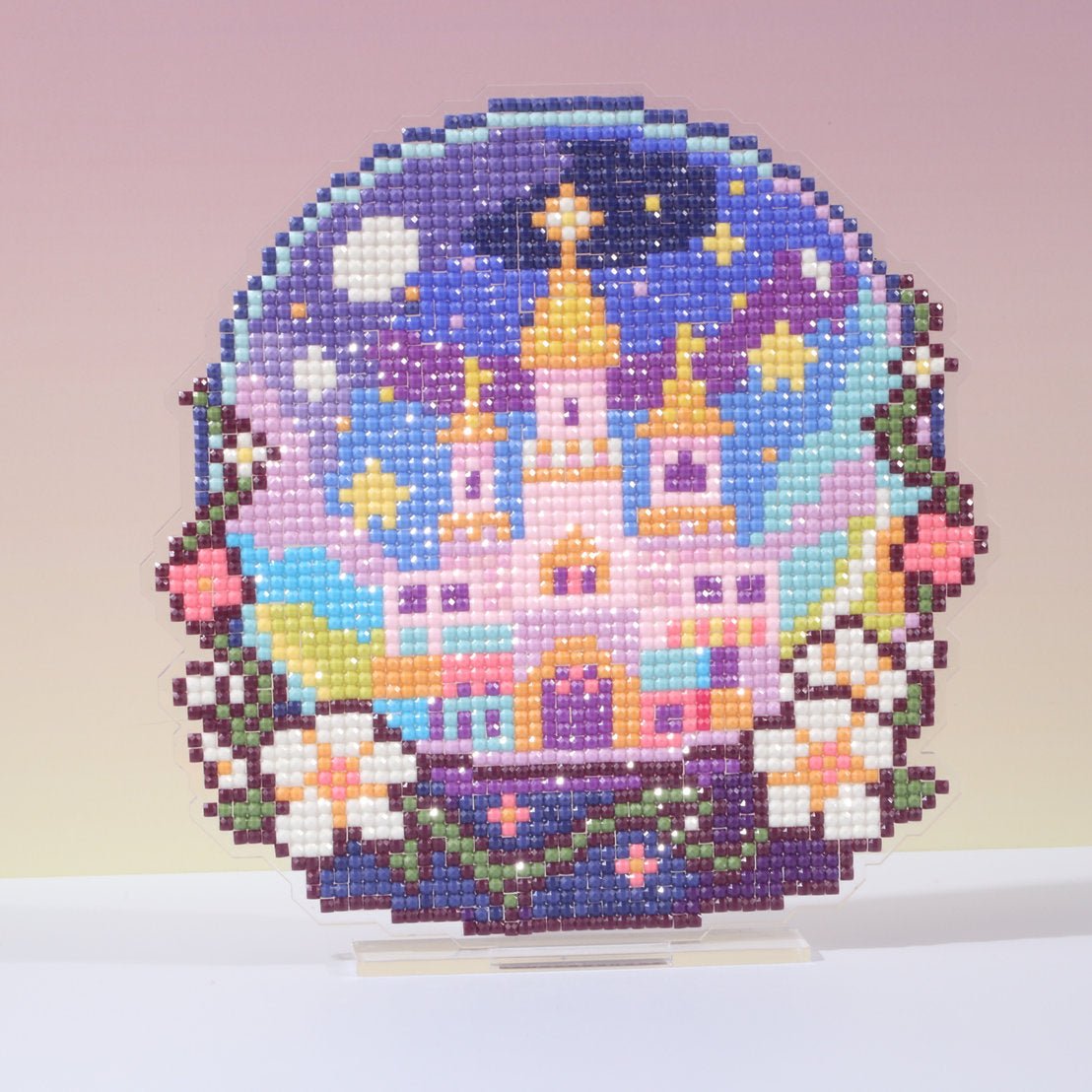 LumiGem Dreamy Star Castle Diamond Painting Stand - Forever Young®️ DIY -