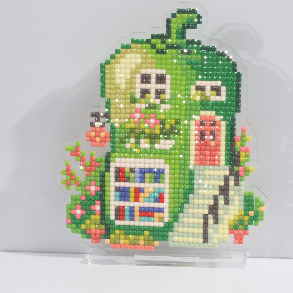 LumiGem Green Pear House Diamond Painting Stand - Forever Young®️ DIY -
