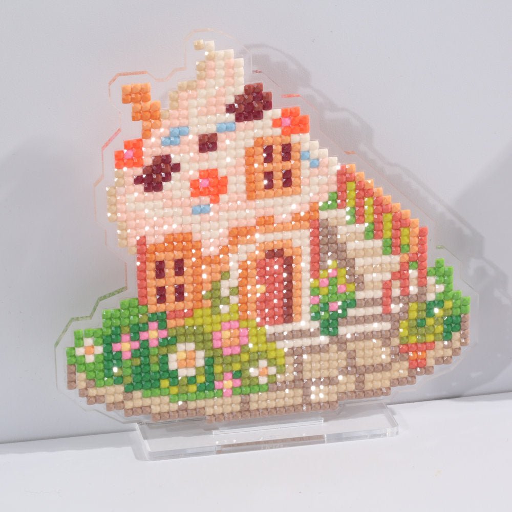 LumiGem Ice Cream House Diamond Painting Stand - Forever Young®️ DIY -