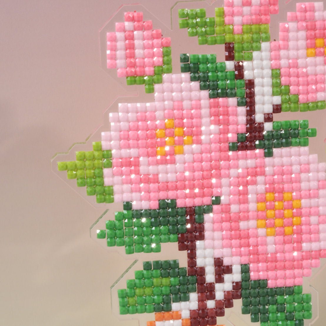 LumiGem Pink Camellia Bouquet Diamond Painting Stand - Forever Young®️ DIY -