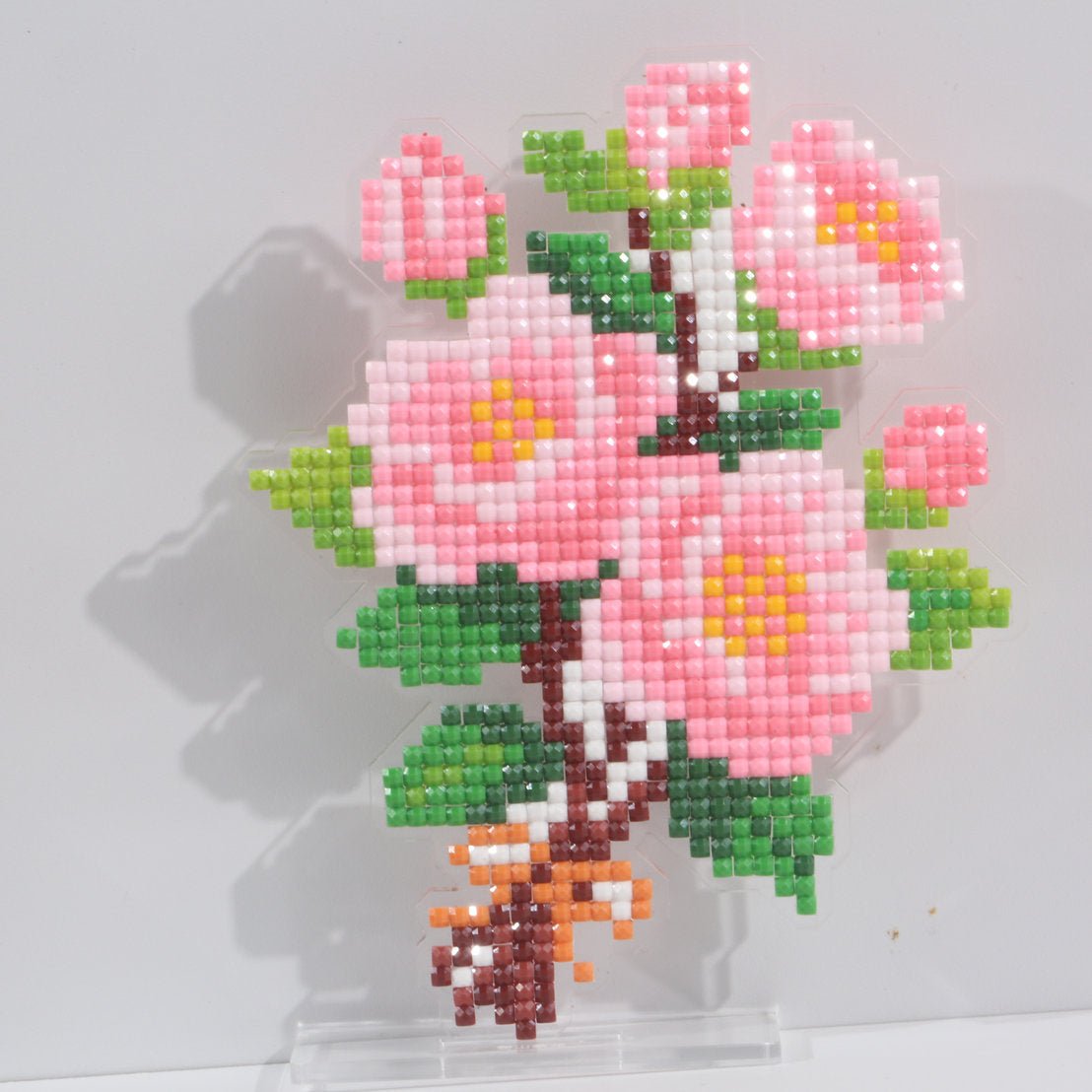 LumiGem Pink Camellia Bouquet Diamond Painting Stand - Forever Young®️ DIY -
